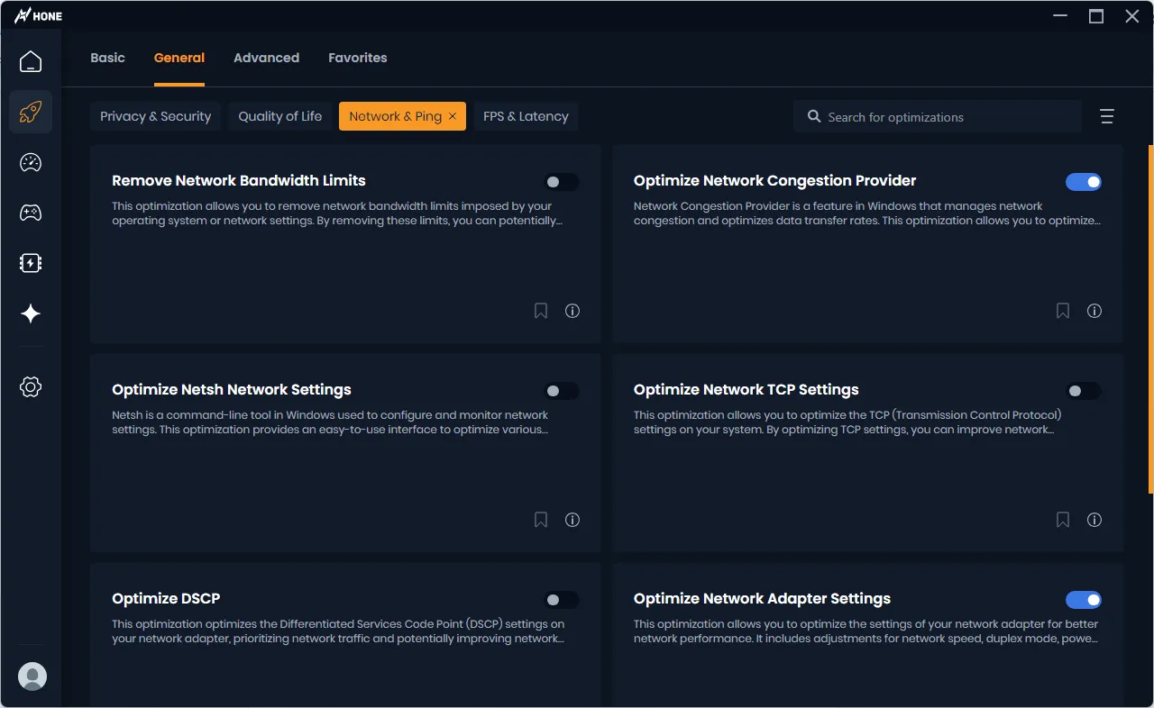 ping optimization for minecraft